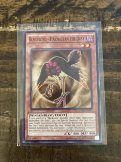 Yu-Gi-Oh Blackwing Harmattan The Dust TCG Card Unlimited Edition - Image 1
