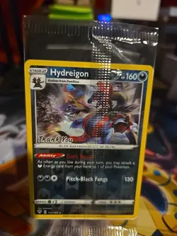 USA EXCLUSIVE Sealed Hydreigon 110/189 Thank You Stamped Holo Pokemon Promo Card - Image 1