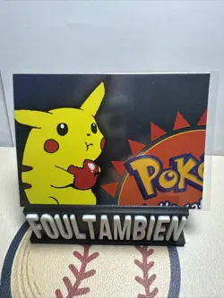 2000 Topps Pokemon TV #P01 Puzzle Card 1 Silver Foil Animation Series 3 - Image 1