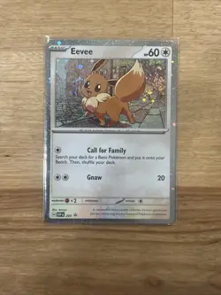 Pokemon Eevee Holo Card Call for Family 2019 Sword & Shield 102/202 - Image 1