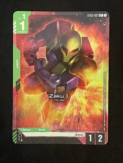 Zaku I ST03-007 C+ | Alt Art Foil Card | Gundam TCG - Image 1