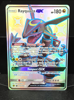 Rayquaza GX 177a/168 Hidden Fates Alternate Art Shiny Pokemon Card NM-Mint - Image 1
