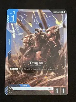 Tragos ST02-009 C+ Gundam TCG Card Game Wings of Advance English CCG Alt Art - Image 1