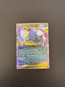 Mega Absol ex 086/132 Double Rare Mega Evolution 2025 Pokemon TCG Card English - Image 1