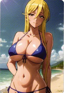 Shizuka Marikawa Holographic Custom Art Goddess Story Collectible Card - Image 2