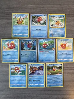 Magikarp Pokemon Card Collection Lot Of 10 With Reverse Holo - Image 1
