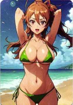 Rei Miyamoto Holographic Custom Art Goddess Story Collectible Card - Image 2