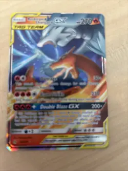 Pokemon TCG Sun and Moon Reshiram Charizard GX Tag Team Card 20/214 - Image 1