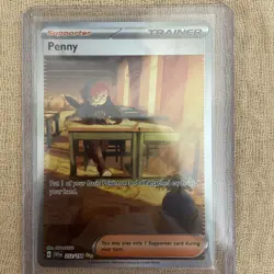 Pokemon TCG Scarlet & Violet Penny Holo Card 252/198 Special Illustration Rare - Image 1