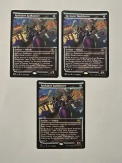 3x Reckoner Bankbuster - Showcase - Neon Dynasty - Near Mint - MTG - Image 1