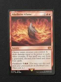 0146 Nibelheim Aflame FFVII Mythic Rare Final Fantasy MTG NM Card FIN Non Foil - Image 1