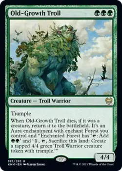 mtg magic old-growth troll primaire ENGLISH kaldheim - Image 1