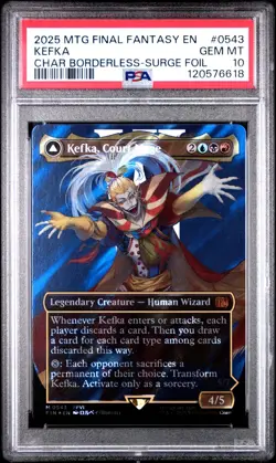 SURGE 2025 MTG FINAL FANTASY #0543 KEFKA, COURT MAGE/KEFKA, RULER OF RUIN PSA 10 - Image 1
