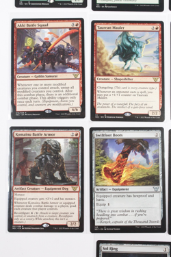 ((18) MTG Kamigawa Neon Dynasty Commander Red Green Artifact Lot Bear Umbra - Image 4