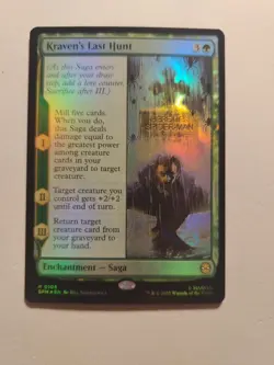 Foil Kraven's Last Hunt Marvel's Spider-Man Mtg 0105 Magic The Gathering - Image 1