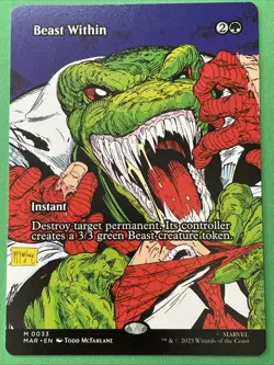 Beast Within (Borderless) #33 - MTG Spider-Man - Image 1