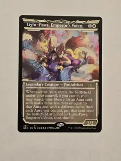 Light-paws, Emperor's Voice - Showcase - Neon Dynasty - Near Mint - MTG - Image 1