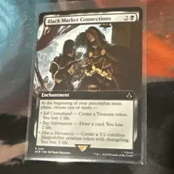 Black Market Connections NM Extended Art Regular MTG Assassin's Creed Near Mint - Image 1