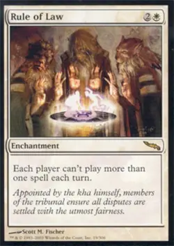 MTG English Rule of Law NM Foil Mirrodin - Image 1