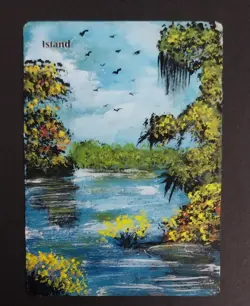 MTG - Magic: The Gathering - Island - Lorwyn (LRW) (LP) (ALTERED) - Image 1