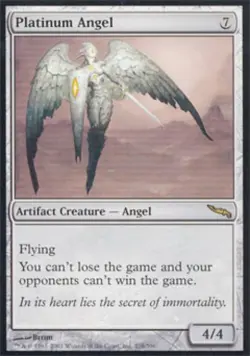 MTG English Platinum Angel NM Normal Mirrodin - Image 1