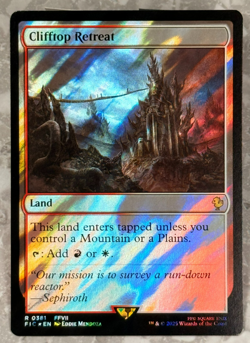 Clifftop Retreat Surge Foil 381 R MTG Final Fantasy FIC NM X1 - Image 1