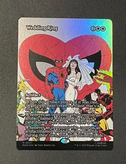 Wedding Ring Borderless FOIL ! #0007 MTG Spider-Man - MINT - Image 1