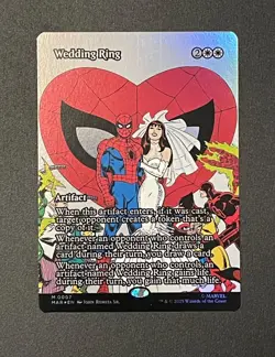 Wedding Ring Borderless FOIL ! #0007 MTG Spider-Man - MINT - Image 2