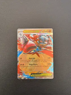 Mega Lucario ex 077/132 Double Rare Mega Evolution 2025 Pokemon TCG Card English - Image 1