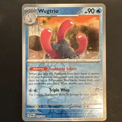 Pokemon Wugtrio Reverse Holo SV: Paradox Rift 053/182 NM - Image 2