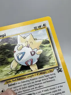 Pokemon TCG Togepi #30 Non-Hole Black Star Promo - Image 4