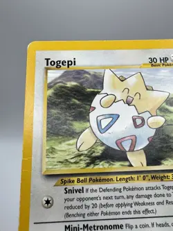Pokemon TCG Togepi #30 Non-Hole Black Star Promo - Image 5