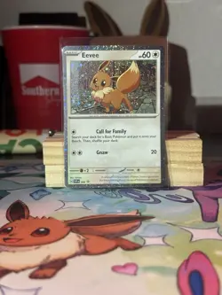 Pokemon TCG Destined Rivals - Eevee SVP 200 Checklane Blister Promo (Cosmo Holo) - Image 1