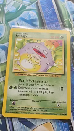 Pokemon SMOGO (Koffing) 51/102 - FRENCH Base Set - Image 1