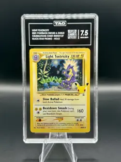 TAG 7.5 Light Toxtricity Black Star Promo SWSH137 Pokemon Celebrations 2021 ENGL - Image 1