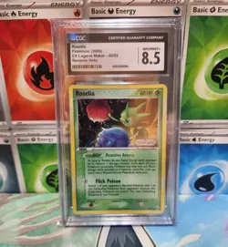 Pokemon Roselia EX legend Maker Reverse Holo #42 Cgc 8.5 - Image 1