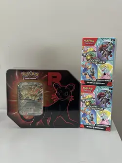 Pokemon TCG Two Journey Together Booster Bundles And One Team Rocket Tin! - Image 1