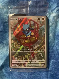 Riolu 010 Black Star Promo Full Art - Pokemon Mega Evolutions ETB Promo - Sealed - Image 1