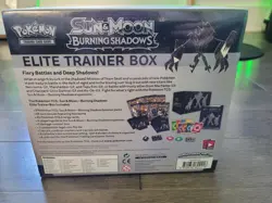 2017 Pokemon ETB Sun and Moon Burning Shadows Elite Trainer Box - SEALED - Image 2