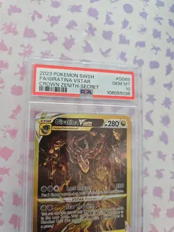 Pokemon 2023 Giratina VSTAR GG69 Full Art SR Crown Zenith GEM MINT PSA 10 - Image 4