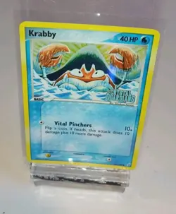 Krabby 54/100 NM EX Crystal Guardians Reverse Holo Pokemon TCG - Image 1