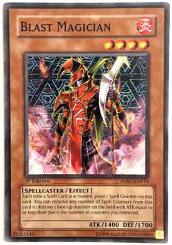 YuGiOh! - Blast Magician - SD6-EN014 - 1st Edition - Common - Image 1