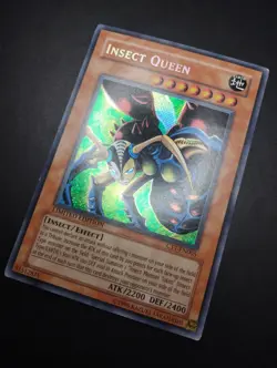YUGIOH 2004 | INSECT QUEEN | CT1-EN005 | LIMITED EDT | GOOD - VG (DAMAGED) - Image 3
