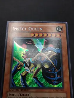 YUGIOH 2004 | INSECT QUEEN | CT1-EN005 | LIMITED EDT | GOOD - VG (DAMAGED) - Image 5