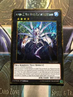 * NUMBER 37: HOPE WOVEN DRAGON SPIDER SHARK * GOLD RARE PGL3-EN007 YUGIOH! - Image 1