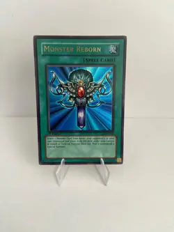 Yugioh Monster Reborn LOB-A118 Ultra Rare 1st Edition - MP/HP - AUSTRALIAN PRINT - Image 1