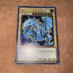 🔥 YUGIOH Blue-Eyes White Dragon MP22-EN266 SECRET RARE ALTERNATE ART NM 1ST ED - Image 1