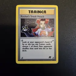 Pokemon Card - Rocket's Sneak Attack Team Rocket 72/82 Non Holo Rare WOTC - Image 1