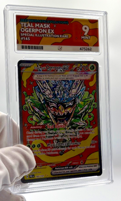 Pokemon Cards - ACE 9 Teal Mask Ogerpon Ex 145/131 Prismatic Evolutions PSA BGS - Image 4