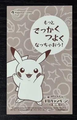 Poncho-Wearing Pikachu Mega charizard X e Y Business Pokemon card Japanese - Image 4